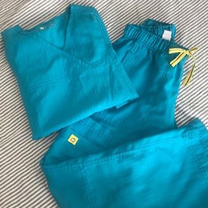 WonderWink Teal Scrub Set Xs